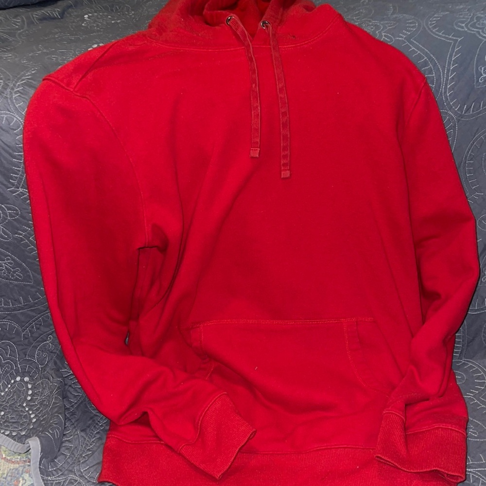 red hoodie